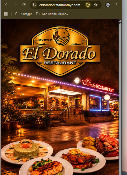 Sitio web de El Dorado Restaurant